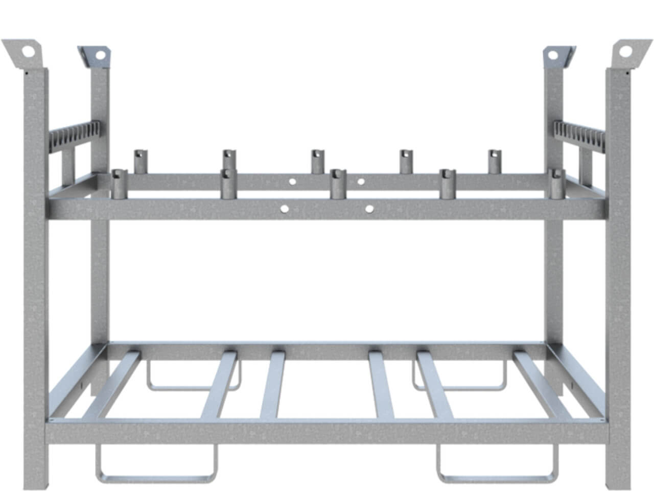 frontansicht schake stapel- und transportpalette 3nox-5v