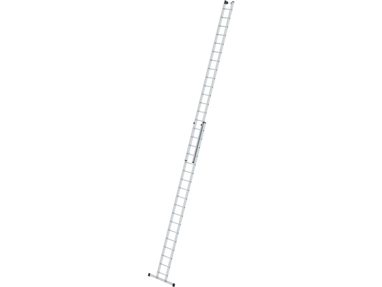 munk 20818 sprossen-schiebeleiter 2-teilig mit standard traverse und zwei wandlaufrollen