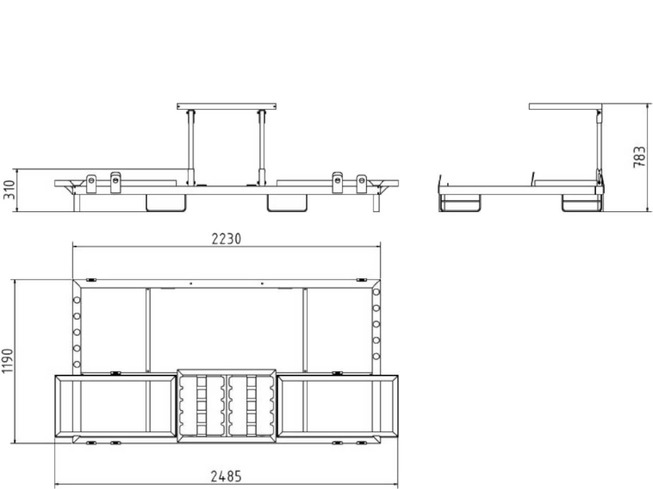 technische daten der schake stapelpalette 32003k