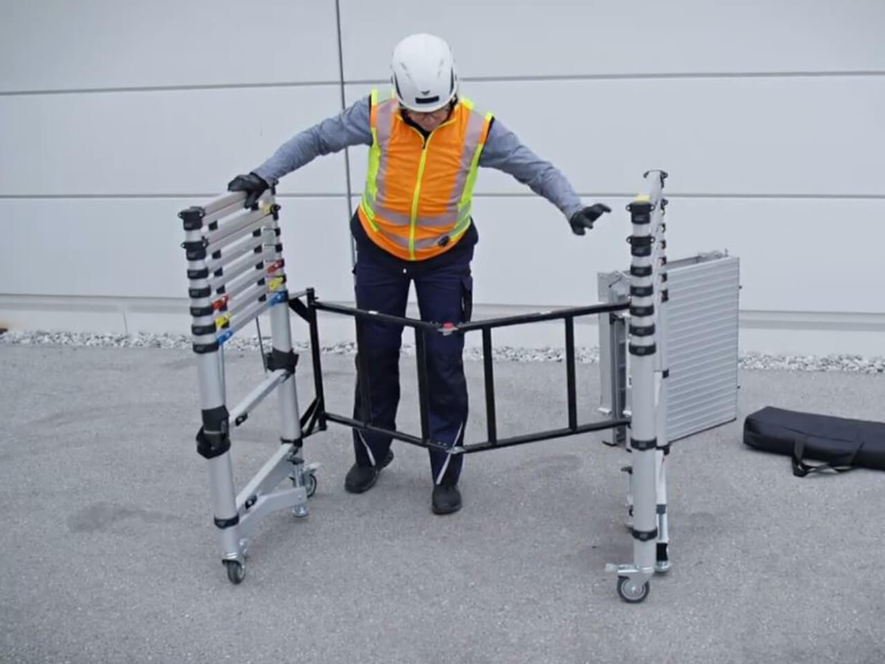 aufbau schritt 1 vom zarges teletower