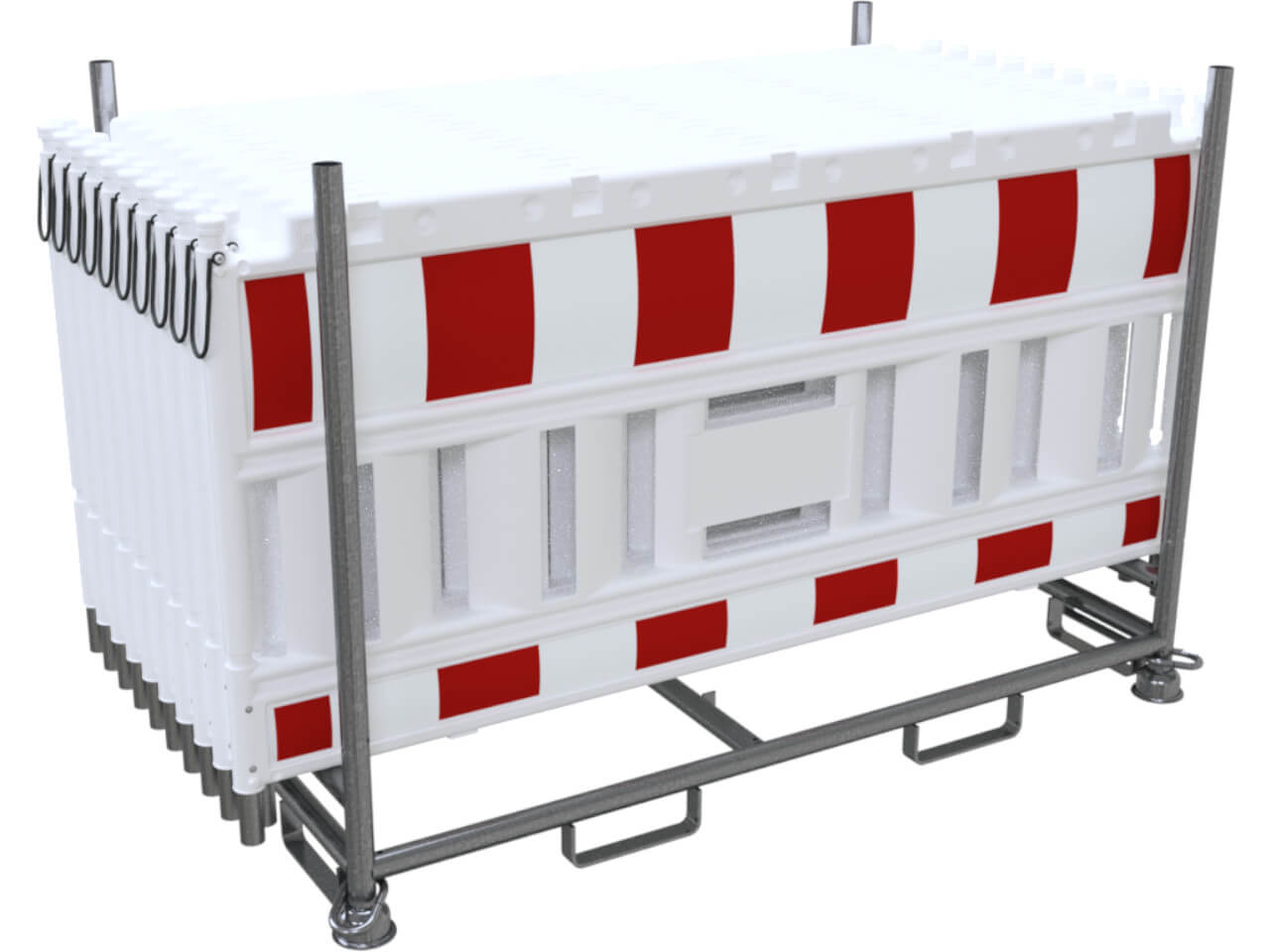 schake schrankenzaun auf lager- und transportpalette 32001-0