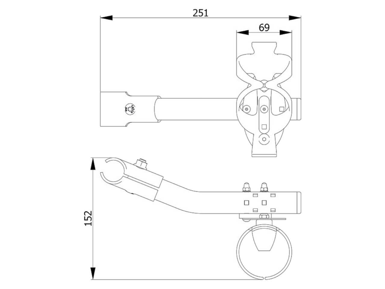 technische zahlen der flaschenhalterung 1391 von fetra