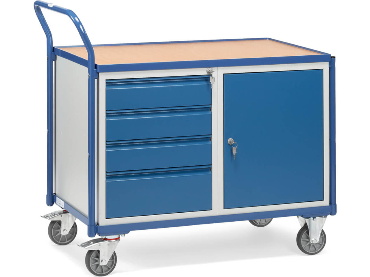 2635 leichter werkstattwagen mit 4 schubladen und 1 tuer