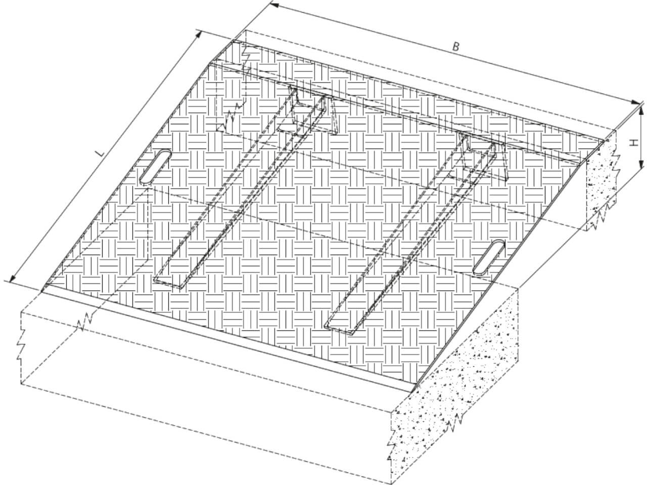 technische skizze der awb ueberladebruecke von altec