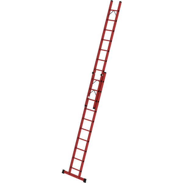 freistehende munk gfk schiebeleiter in 2-teiliger ausfuehrung