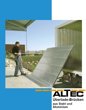 cover vom altec ueberladebruecken katalog im thiele-shop