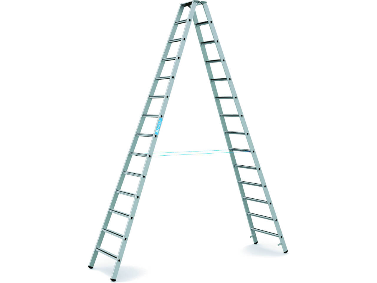 41314 - 4 meter lange zarges stufen-stehleiter serie saferstep b