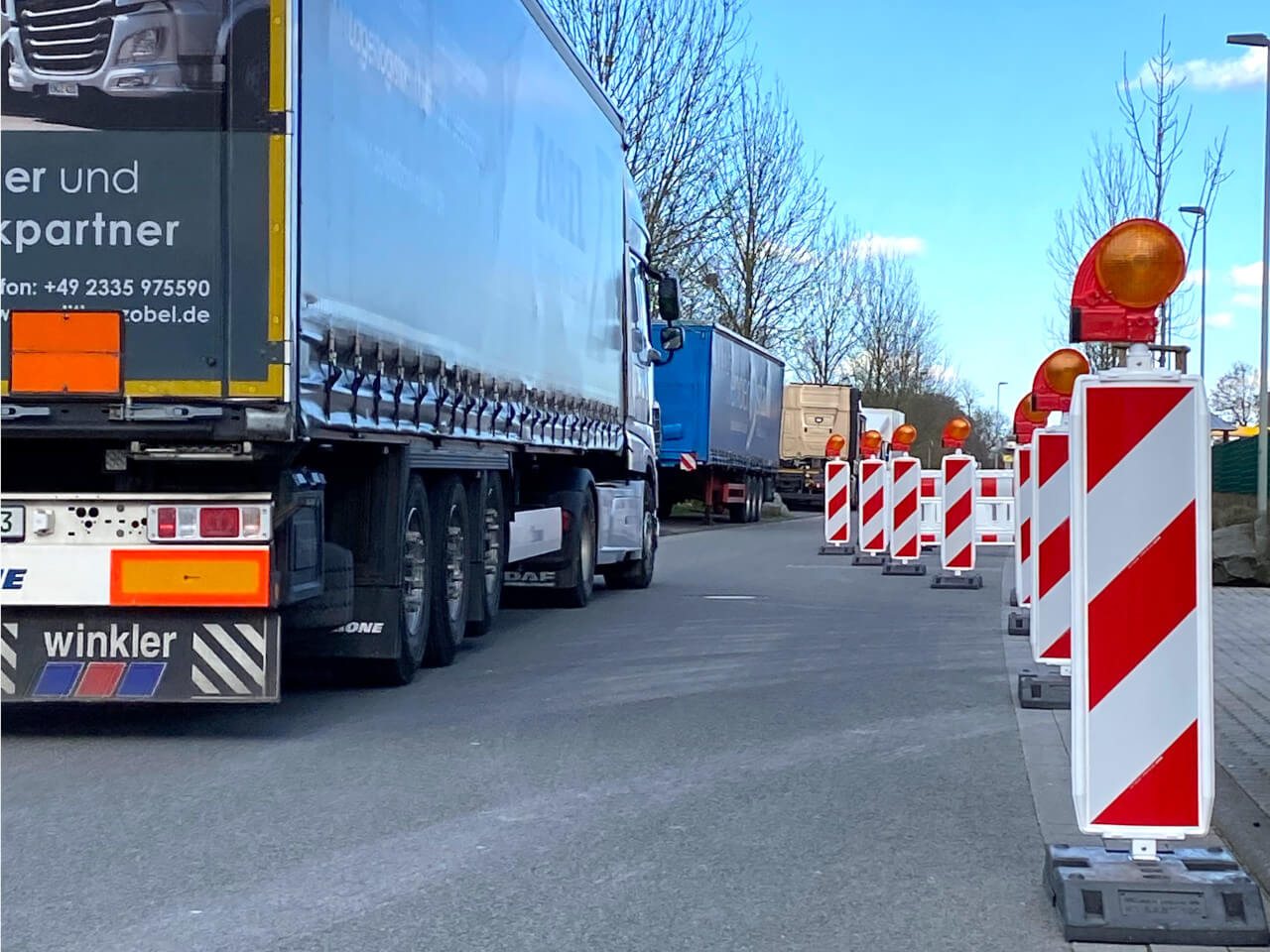 schake leitbake typ 60 zur absicherung von baustellen auf strassen