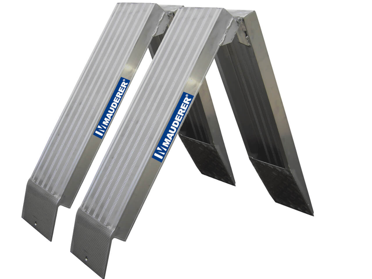 zwei klappbare auffahrrampen aus aluminium