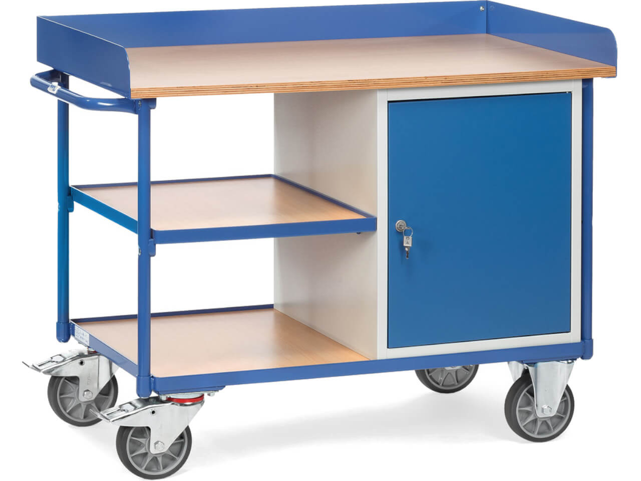 2435 fetra werkstattwagen inklusive tuer und mit rand an der arbeitsflaeche