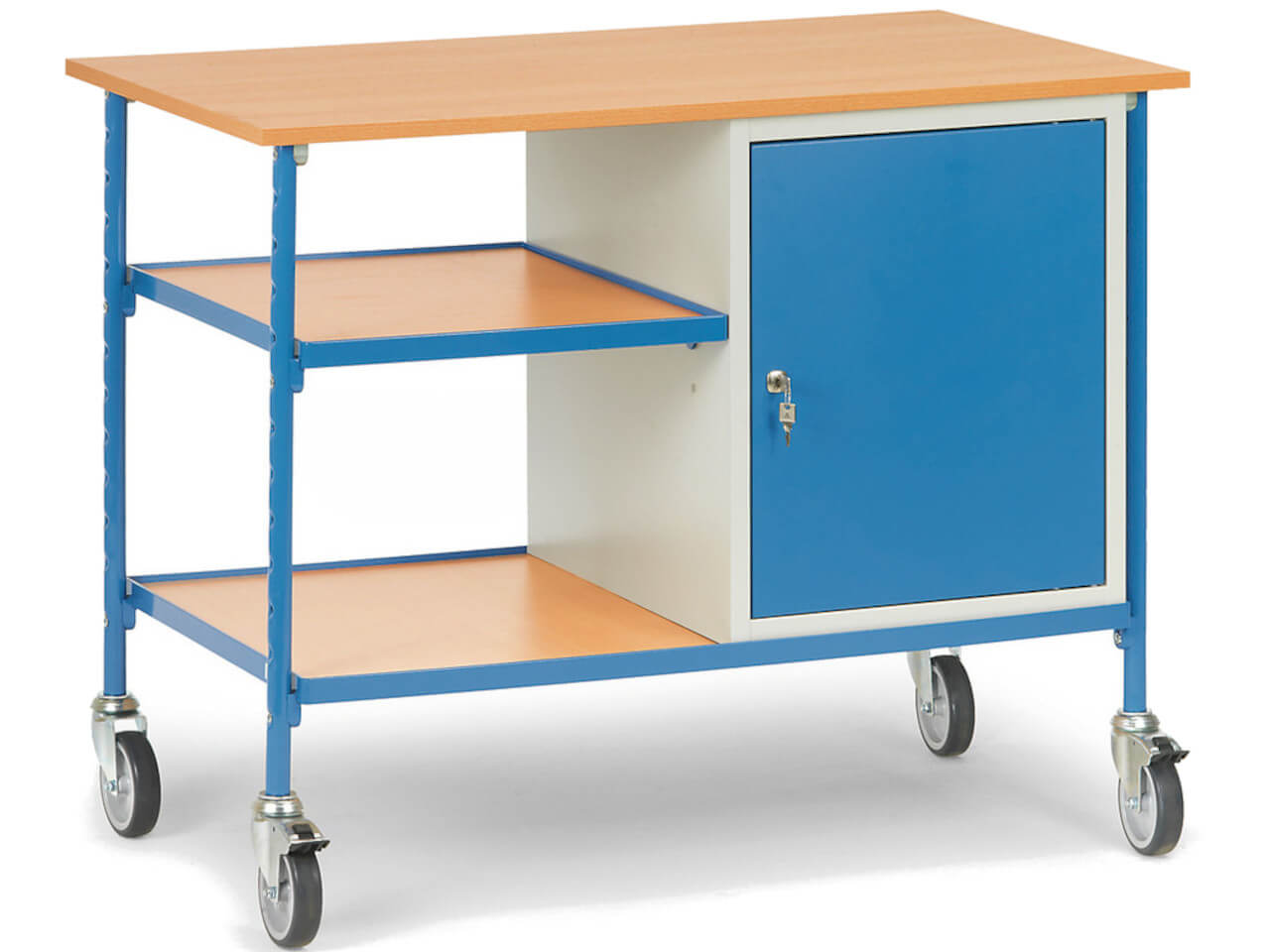 fetra rolltisch 5864 mit schrankfach