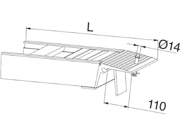 standardisiertes auflager einer avss 80-110 oder 130 von altec