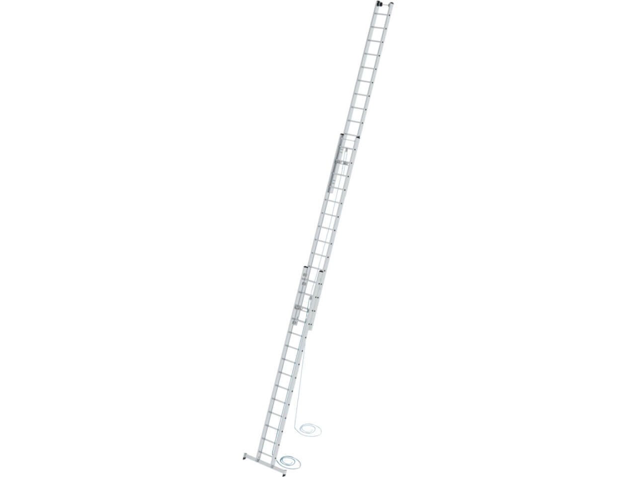 22414 sprossen-seilzugleiter 3-teilig mit nivello traverse