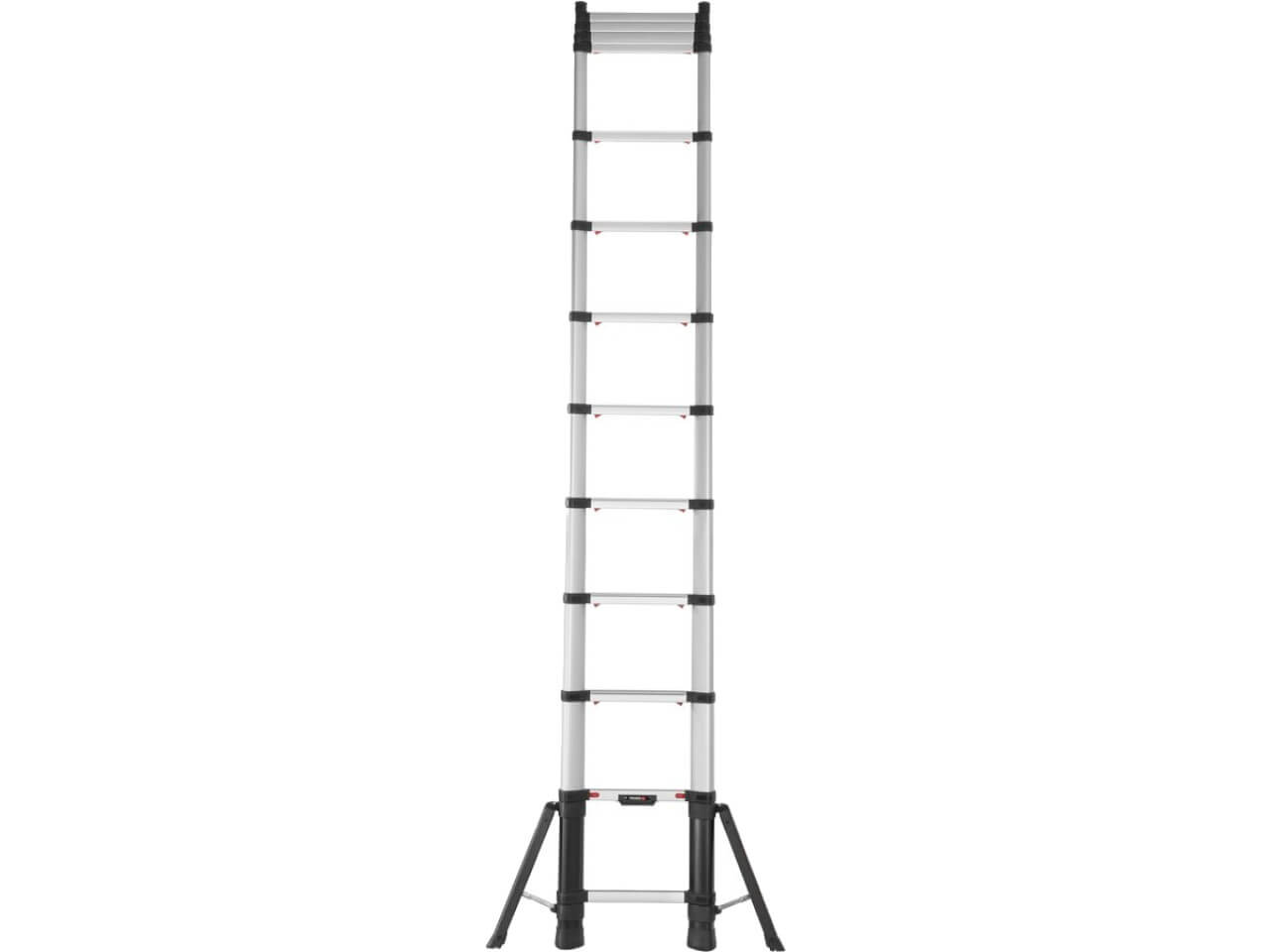 115464 - frontansicht einer munk teleskopleiter mit klappbarer traverse
