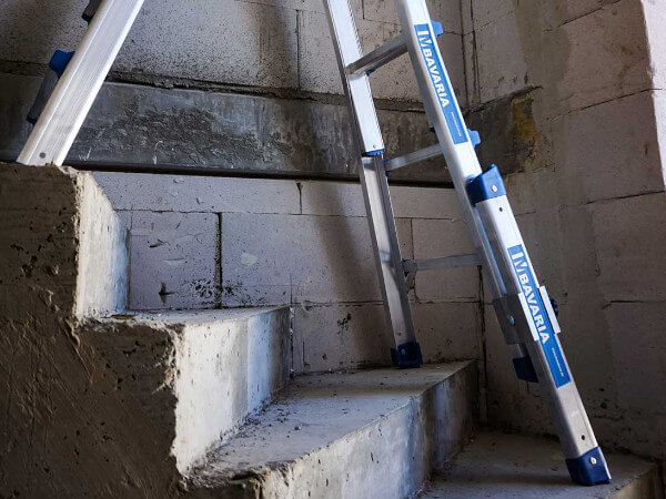 80400011 mauderer fussverlaengerung fuer bavaria teleskopleiter an treppen