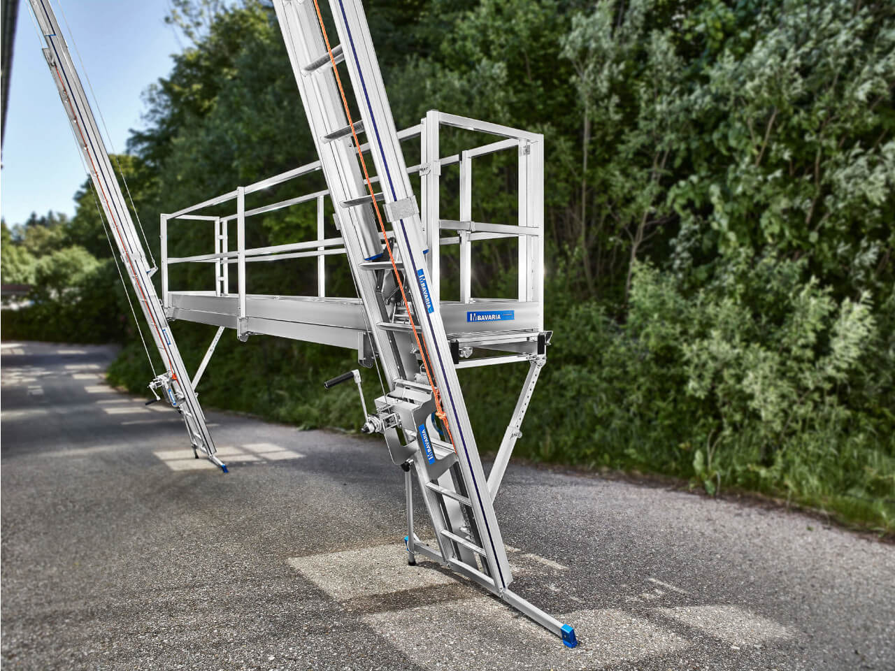 blitzgeruest von mauderer fuer solarbauer oder als dachgeruest