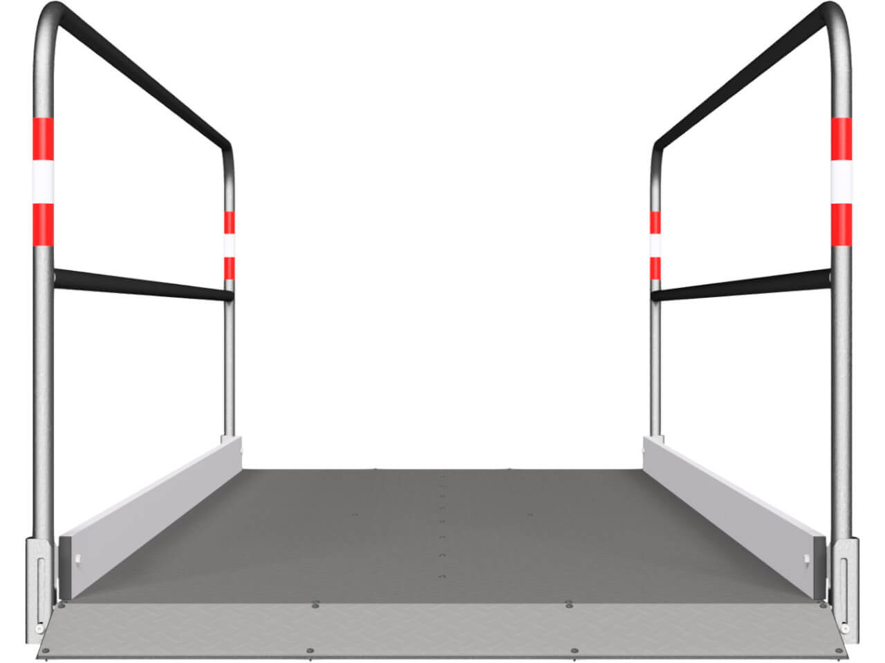 schake grabenbruecke mit unlegbarem gelaender