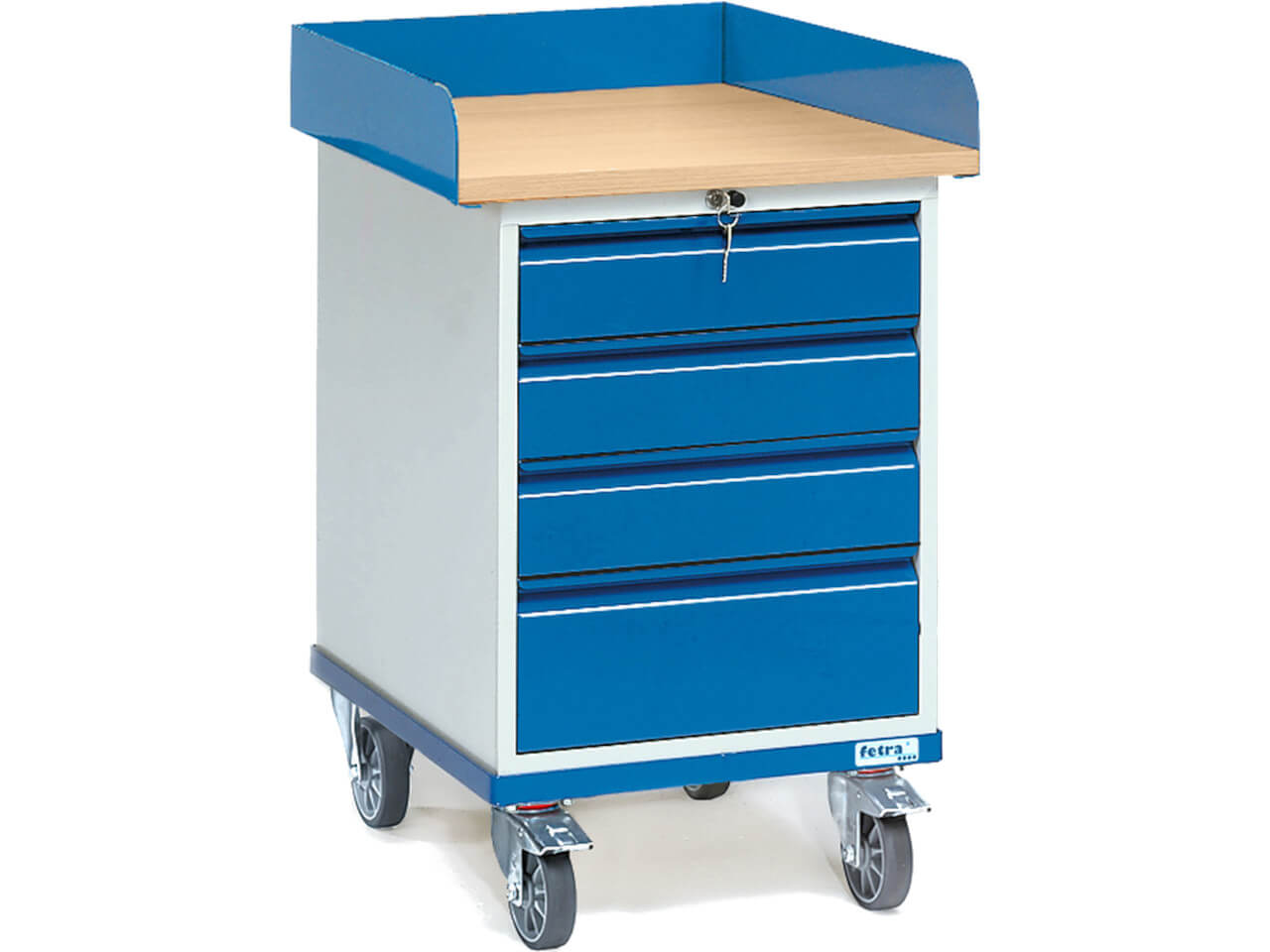 2446 fetra rollschrank mit 4 schubladen