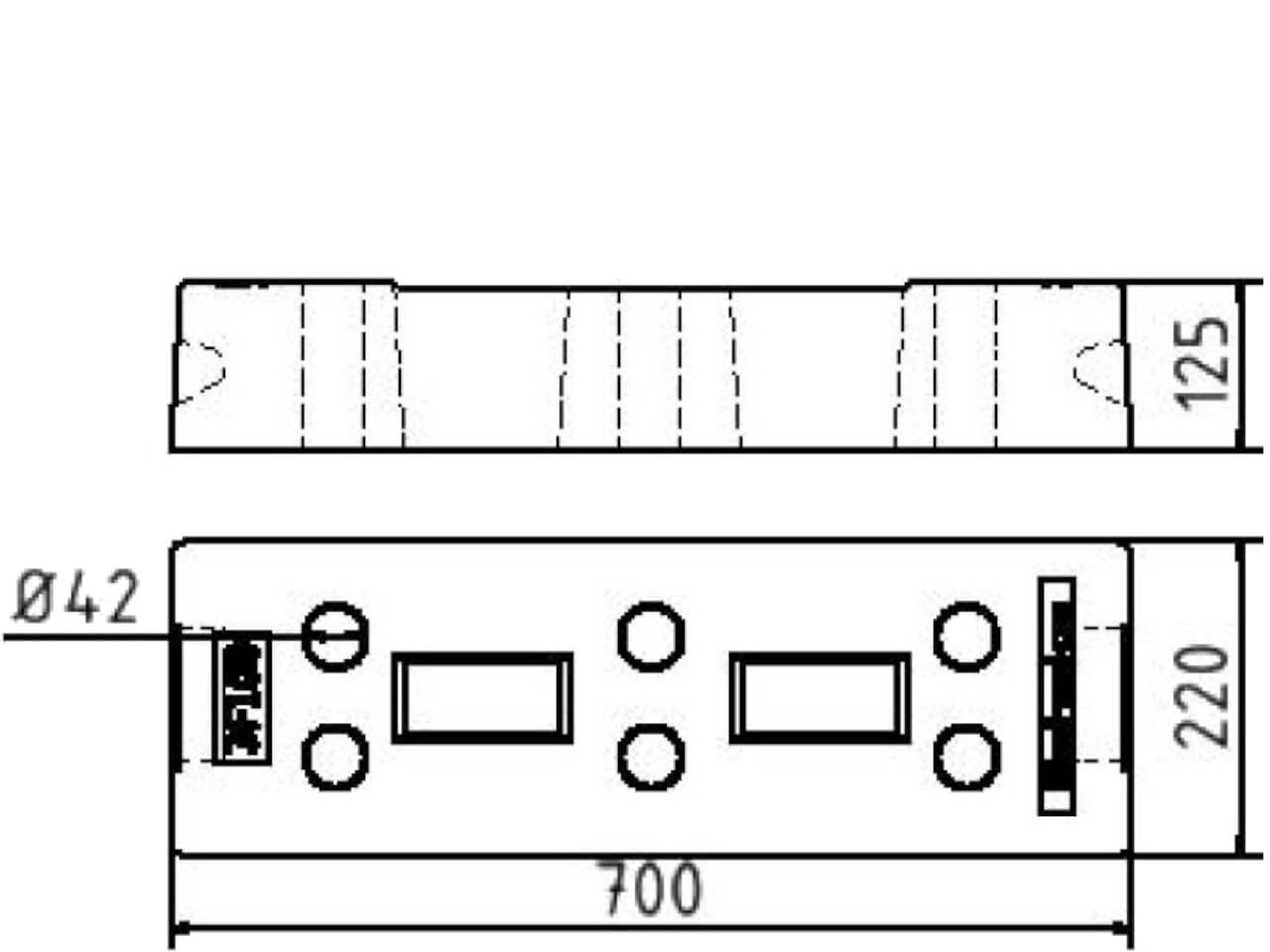 technische angaben vom beton bauzaunfuss 3f100