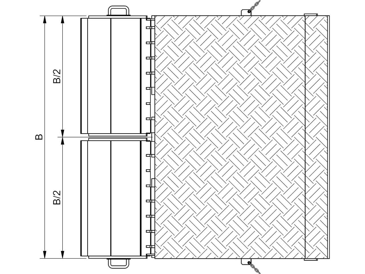 technische abmessungen einer mc containerbruecke