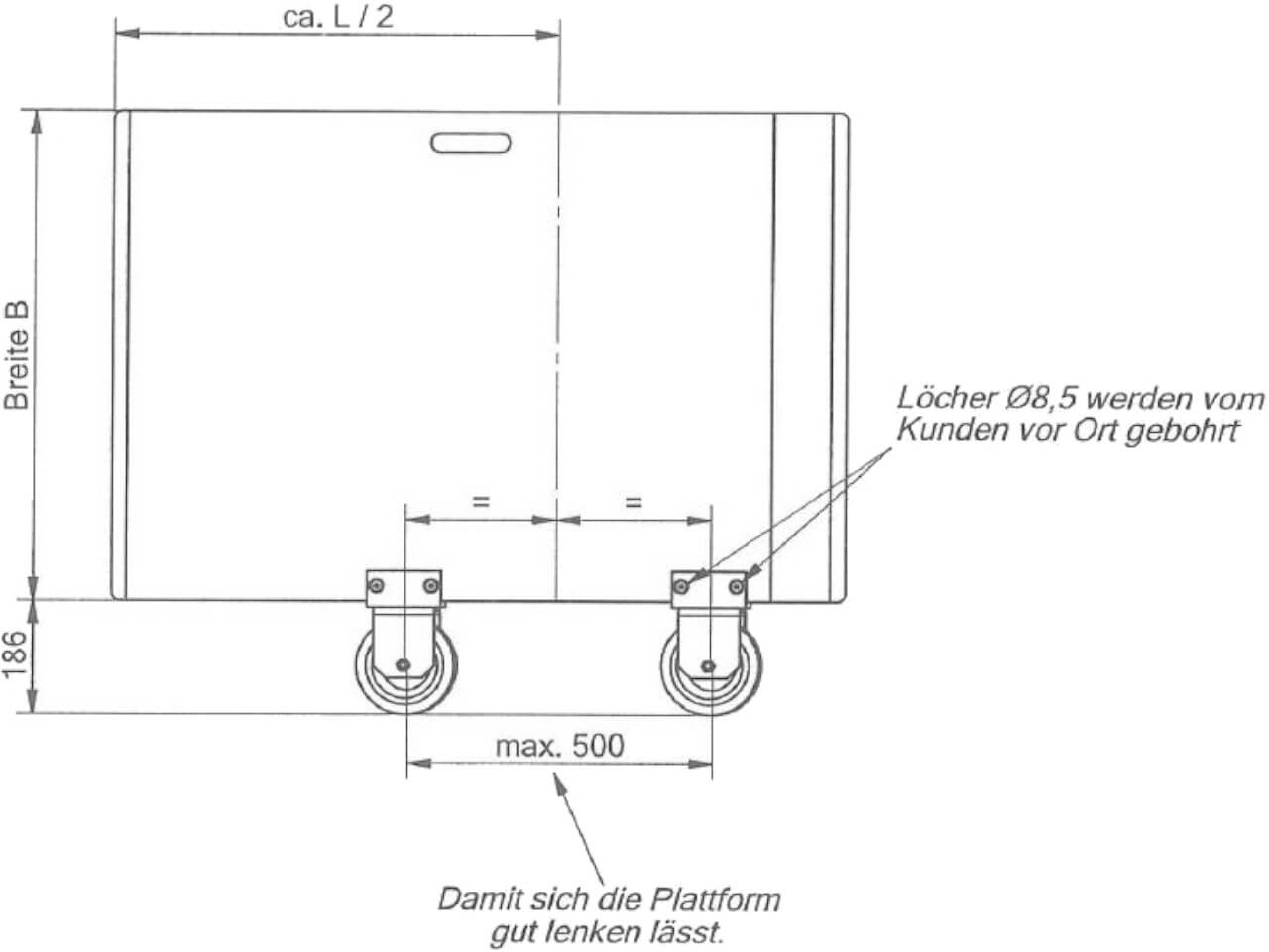 technische skizze fuer das nachruestset der awb bockrollen