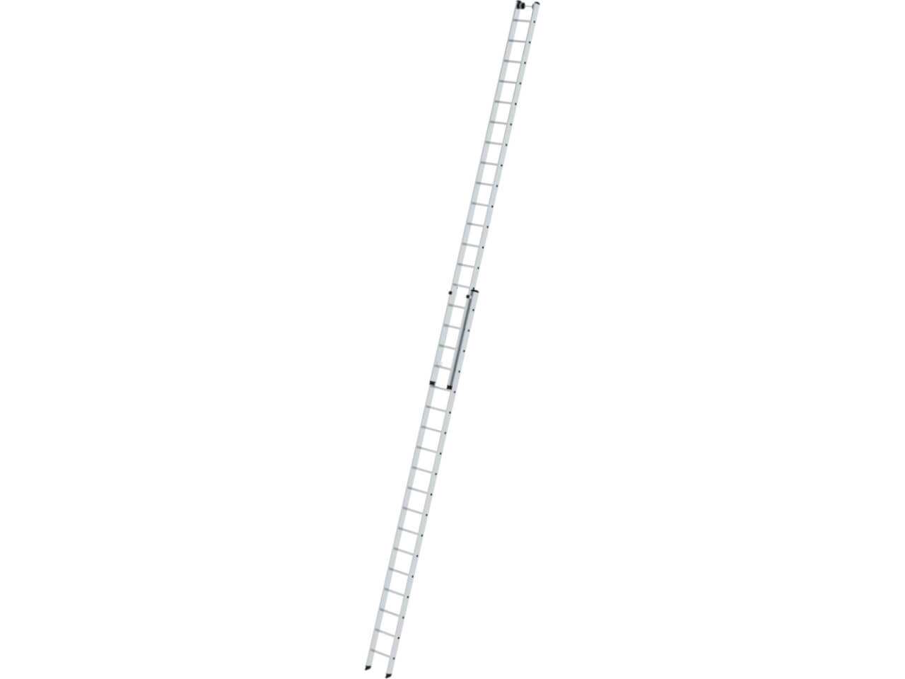 munk 9 meter sprossen-schiebeleiter mit nivello leiterschuh
