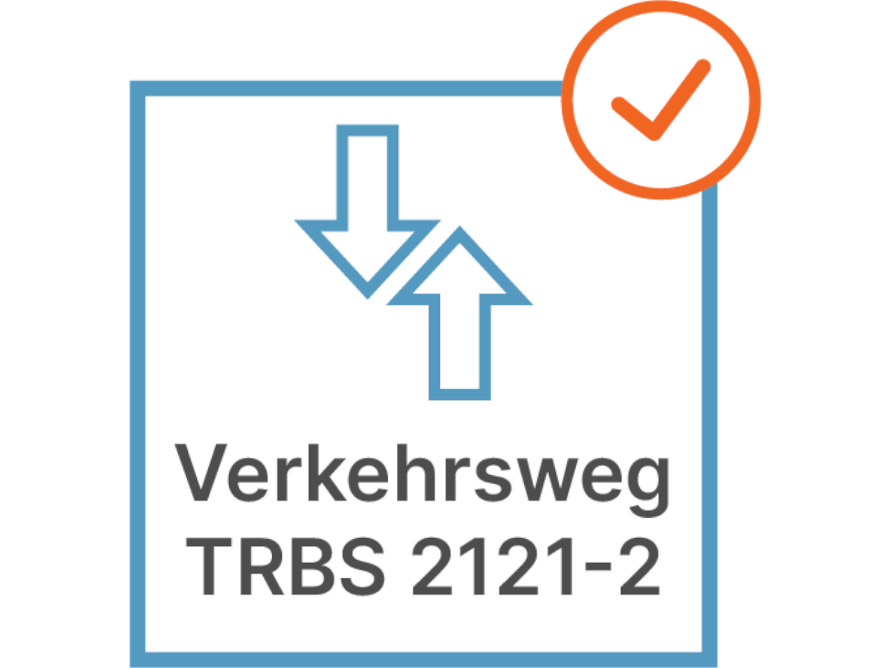 icon zur darstellung vom verkehrsweg von leitern nach trbs 2121-2