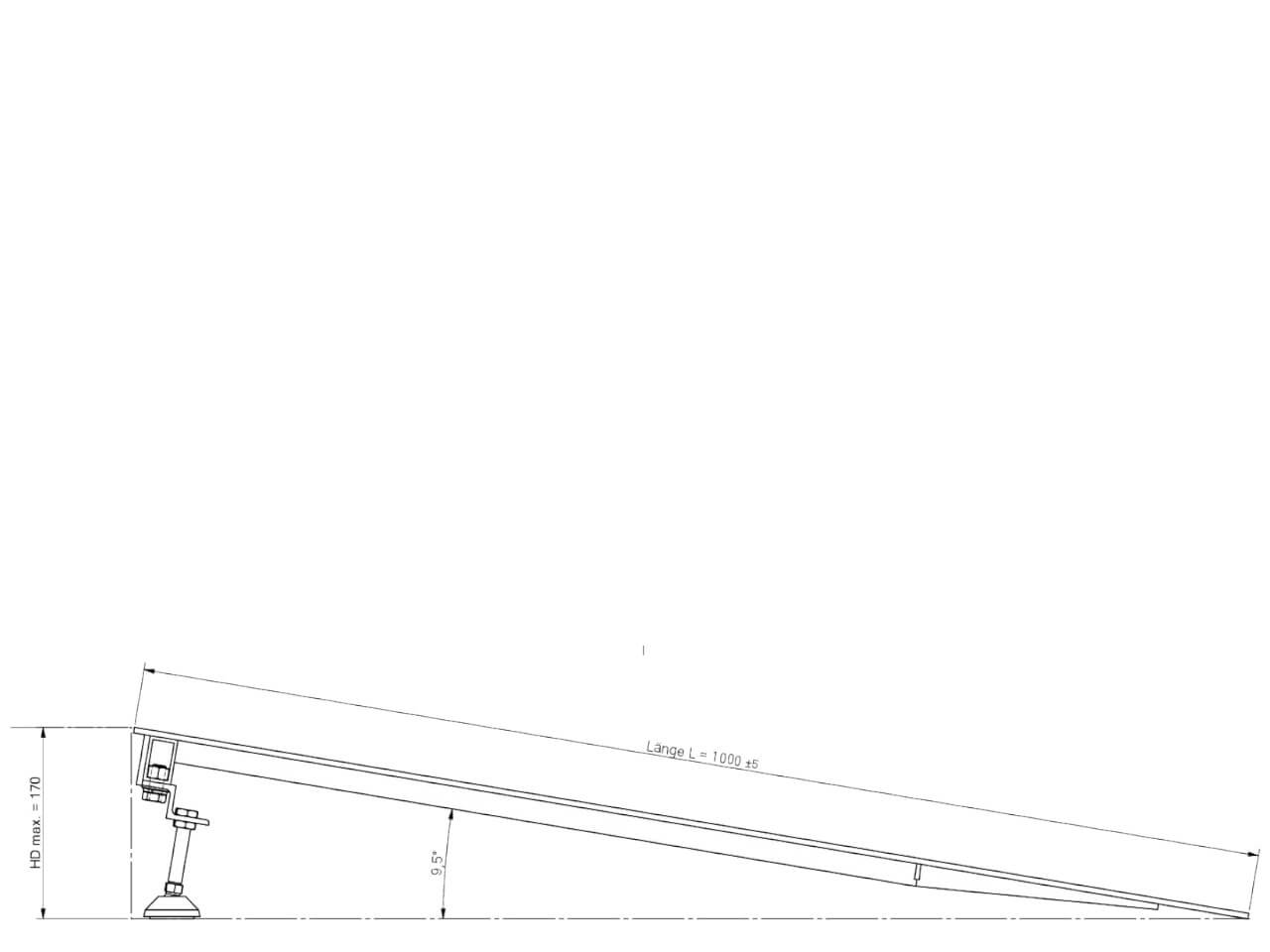 sbk rollstuhlrampe fuer hoehe bis 170 mm