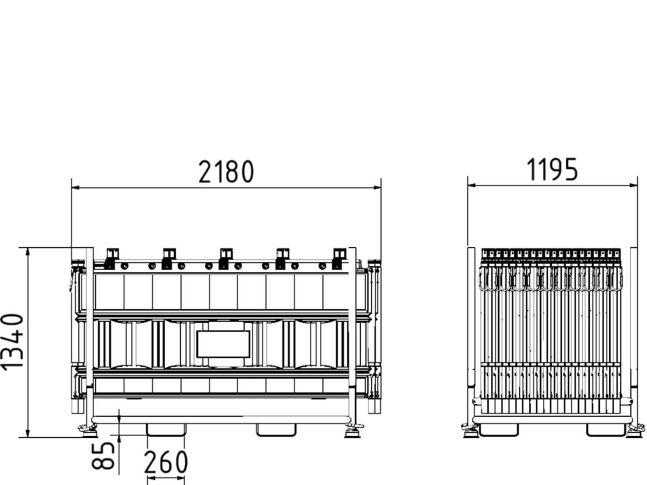 technische daten und skizze vom set 20 schrankenzaeune 33420ka-32001-0