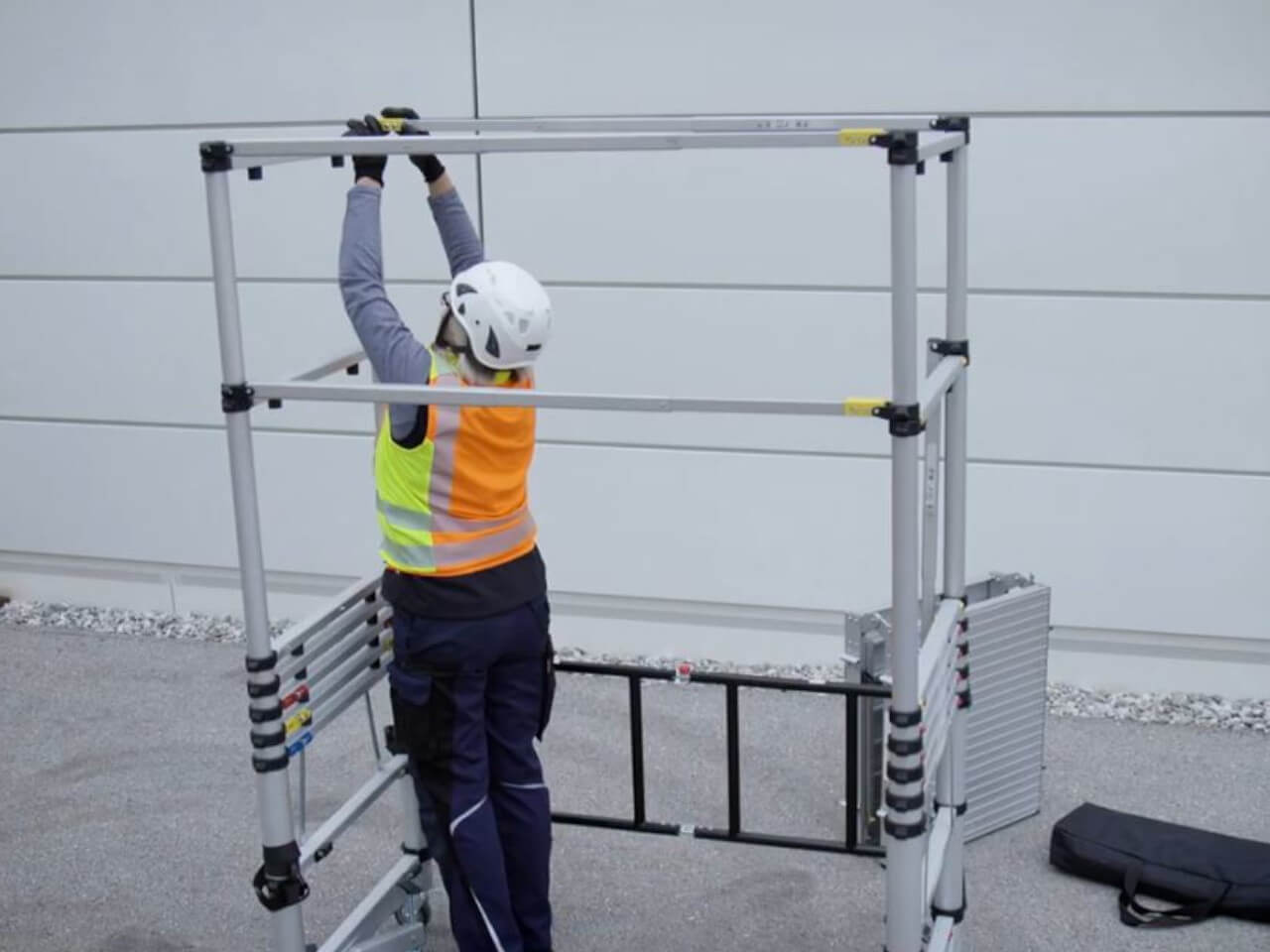 zarges teletower aufbau innerhalb von 7 minuten