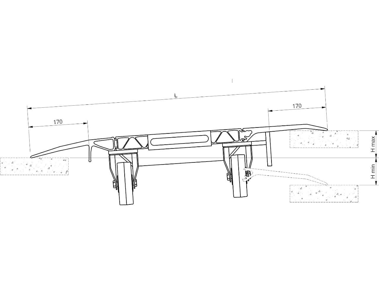 querschnitt einer hfb ueberladebruecke