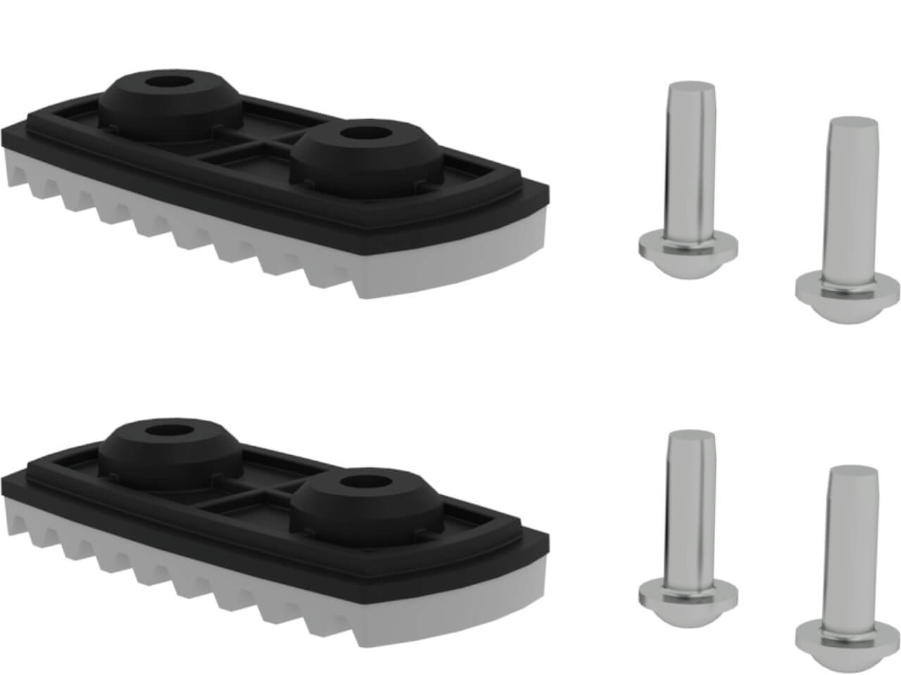 MUNK Innenschuh für Podestleiter 59x26mm 4 Stück
